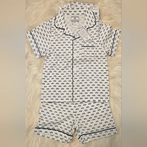 Charming Bicycle Print Kids Pajama Set